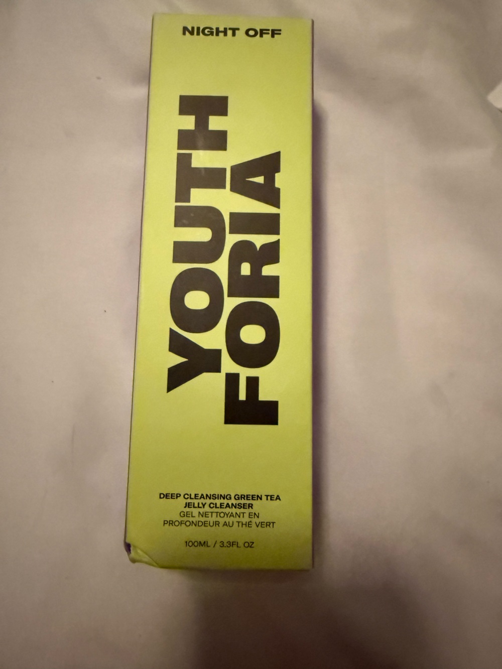 Youth Foria Night Off Deep Cleansing Green Tea Jelly Cleanser - Lime Green